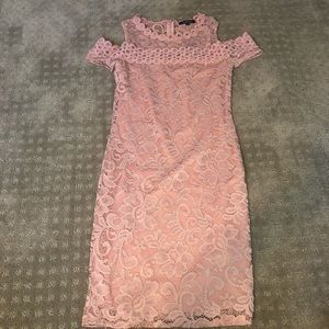 Size Small Pink Floral Lace Dress